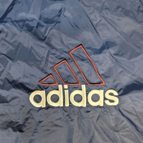 Vintage Men's Adidas Navy Zip Up Windbreaker Jacket Size XL - Picture 7 of 8